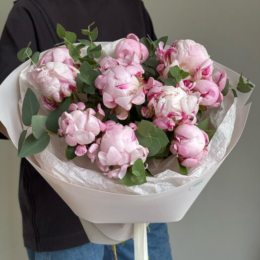 Букет из розовых пионов Сара Бернар 🎀