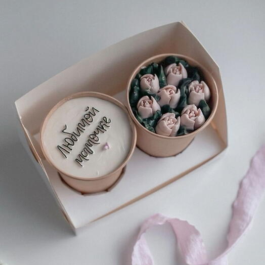 Cake to go торт в стакане подарок маме подруге сестре