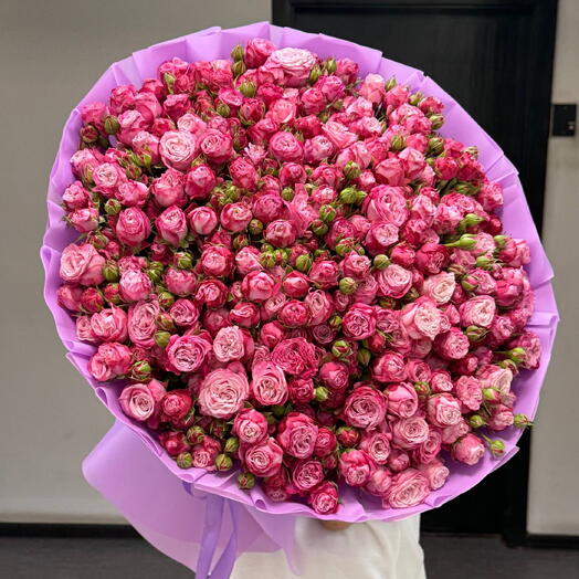 101 Кустовые пионовидные розы | Море роз в одном букете 🌸