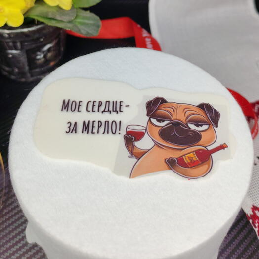 Бенто торт. Мое сердце ЗА мерло