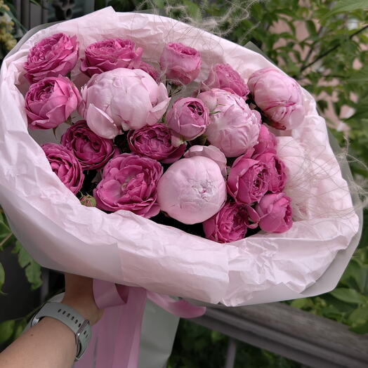 Букет "Малиновый шербет 🌸"