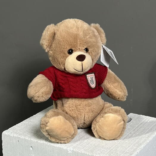 Игрушка «Мишка в красной жилетке»