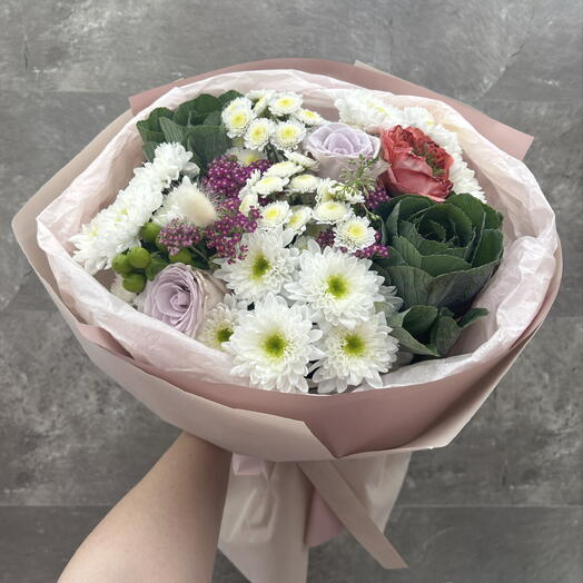 Хризантема и розы  💐