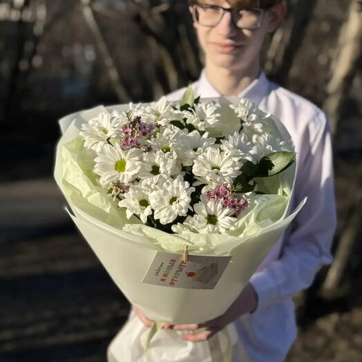 Букет "Последний урок" 💚