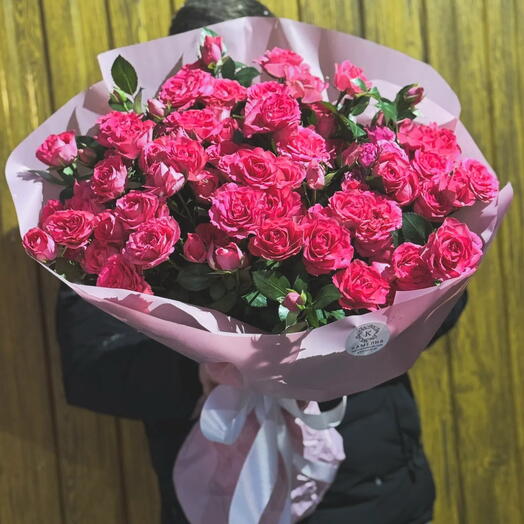 Букет из кустовых роз 🌸