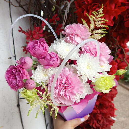 Нежная композиция с диантусами 🌸💞