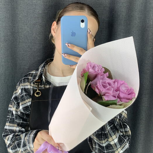 Конвертик из трех французских роз 💜