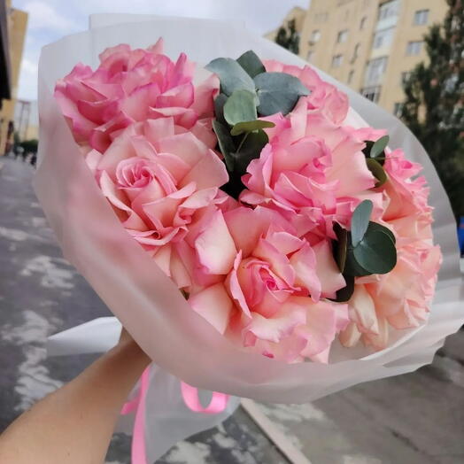 Французские розы 7 шт букет