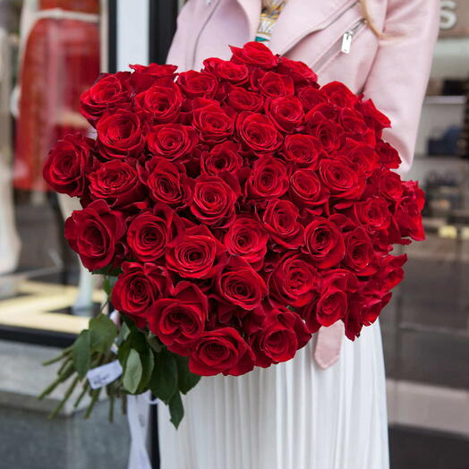 Bouquet of 51 roses "Freedom"