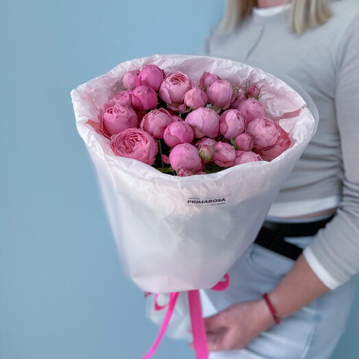 Букет из 7 кустовых роз Сильва Пинк «Розовая россыпь» 🌸 39776