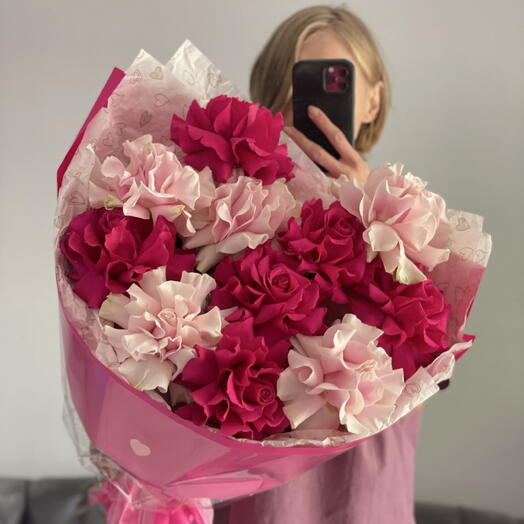 Нежное сердце ( французские розы)