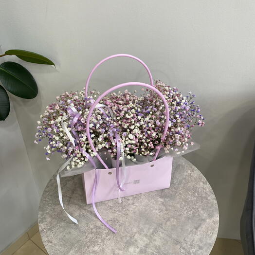 Фиолетовая сумочка гипсофил 💜