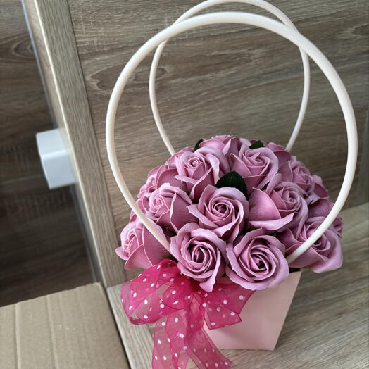 Композиция пенные розы 💕 маме / девушке/ на день рождение