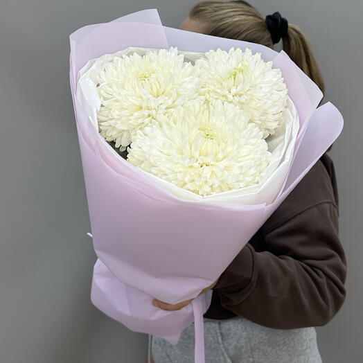 Три одиночные хризантемы 💜