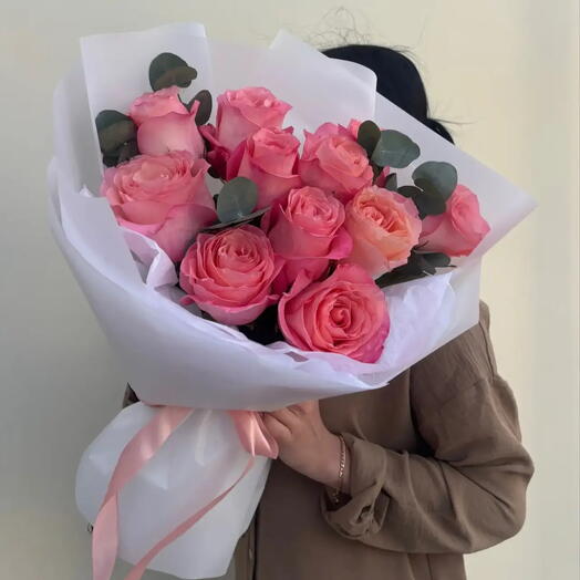 Коралловые крупные розы Sweet Mama