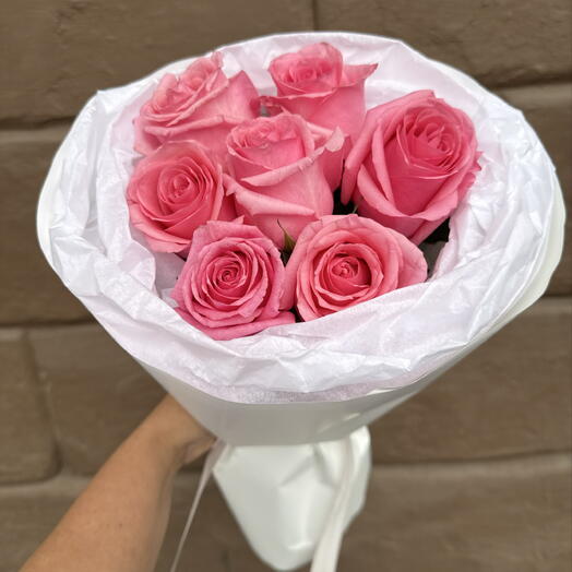 Букет из розовых роз 💕