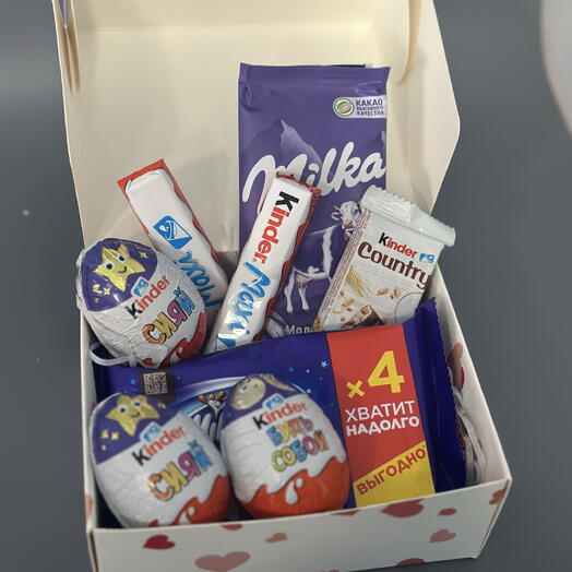 Сладкий бокс «Milka   Kinder»