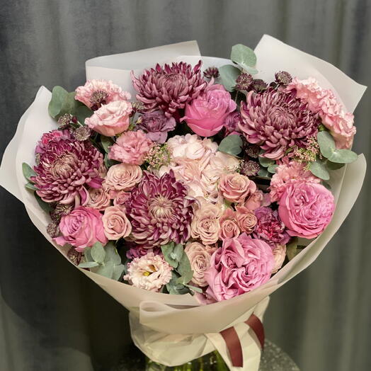 Чувственный букет в розовых тонах🌸