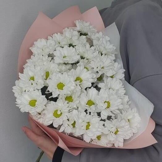 Букет из 9 кустовых ромашек