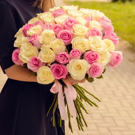 51 роза роза Эквадор 50 см