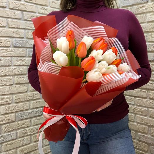 White and orange
