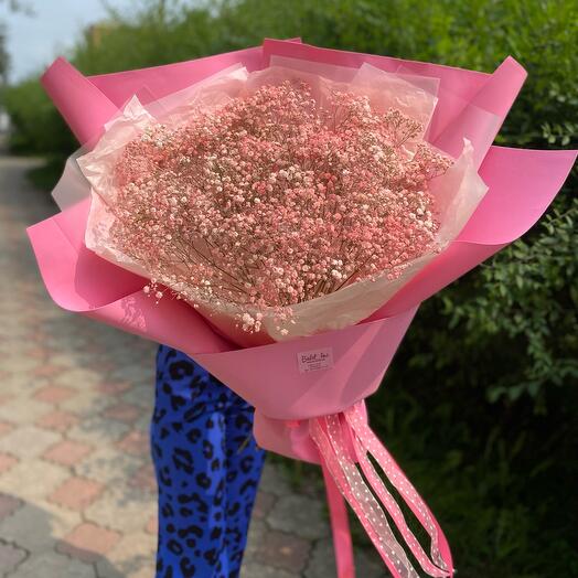 Букет из гипсофилы нежность