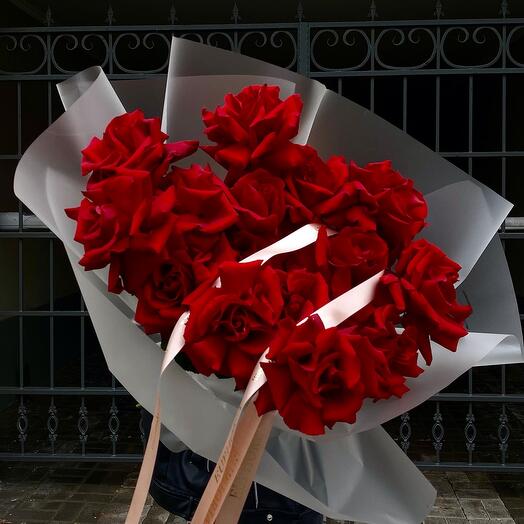 Rosas grandes rizadas