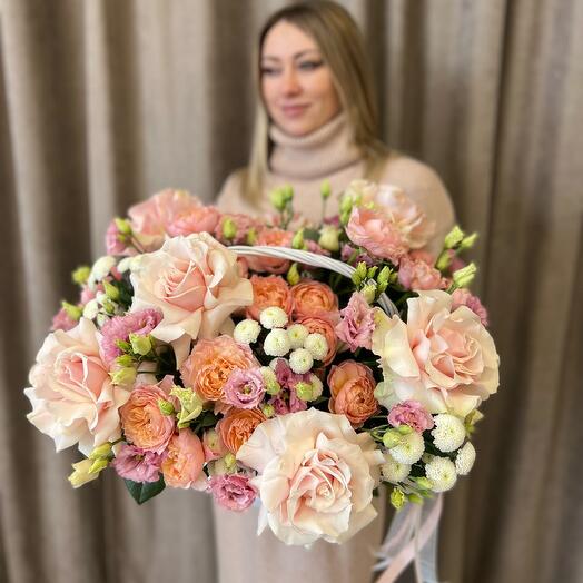 Basket with flowers