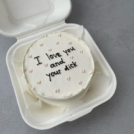 Бенто - торт с надписью