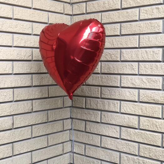 Foil heart with helium