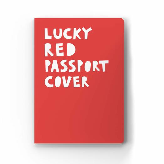 Обложка «Lucky red passport cover»