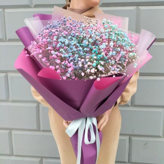 Букет "Радужная гипсофила"