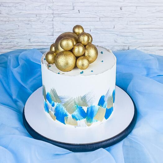 Pastel con bolas