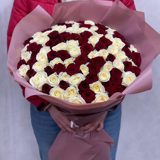 Ramo de 101 rosas de 70 cm