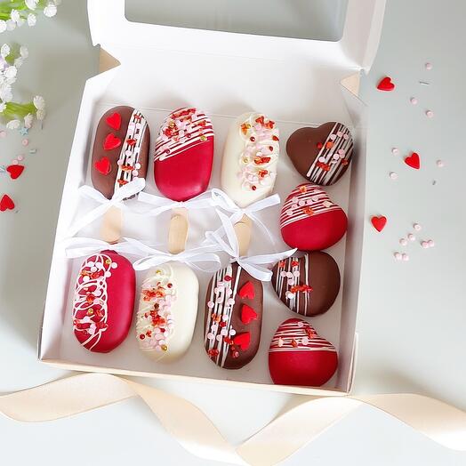 Popsicle cheesecakes for a gift to a girl, man, mom, girlfriend