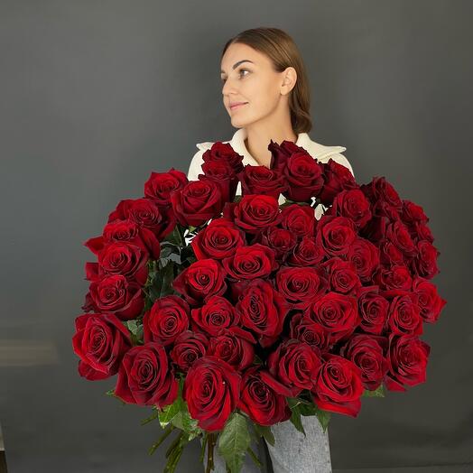 51 Роза Эквадор 80 см