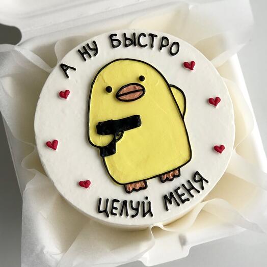 Бенто торт Утёнок с пистолетом