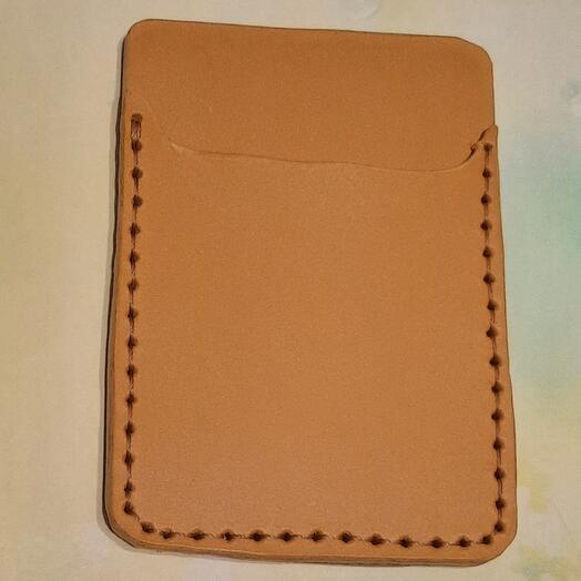 Чехол для проездного билета рыжий