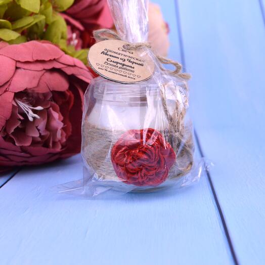 An aromatic candle made of natural coconut wax. Aroma of blackcurrant Absinthe 80 ml