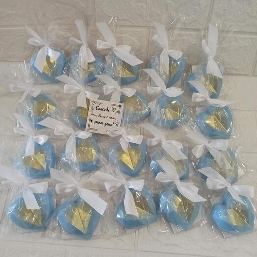 Бонбоньерки свадебные для гостей 20 штук мыло ручной работы