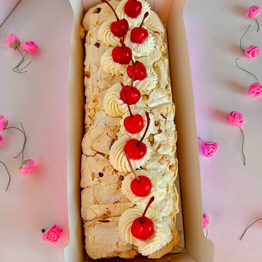 Меренговый рулет вишня для любимой