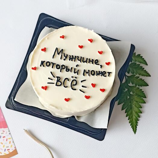 Бенто торт "Мужчине, который может всё"