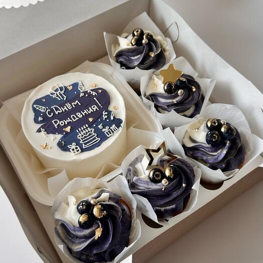 Bento cake+cupcakes