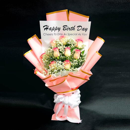 Happy Birthday wrap Bouquet