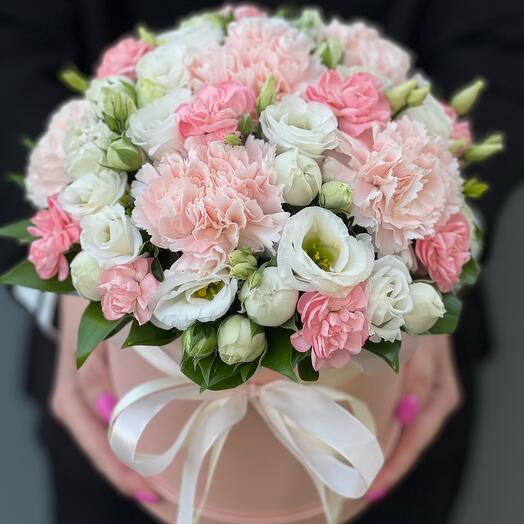 Flowers in a hatbox