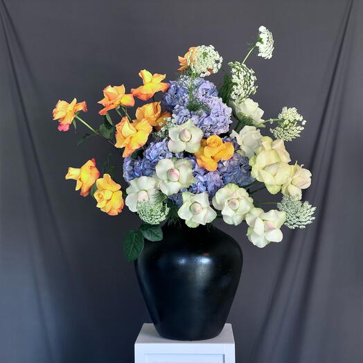 Flowers in a big vase