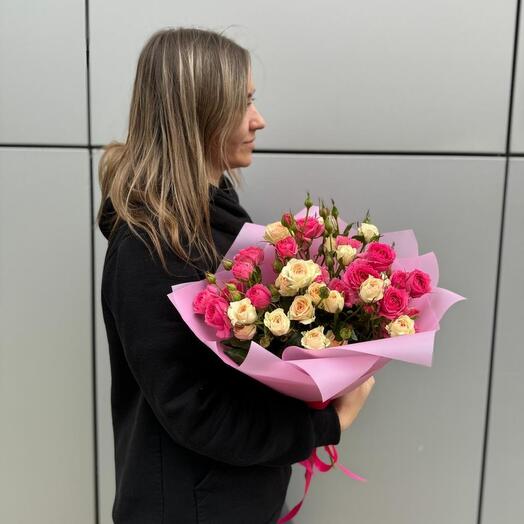 Duo Bouquet de rosa arbusto