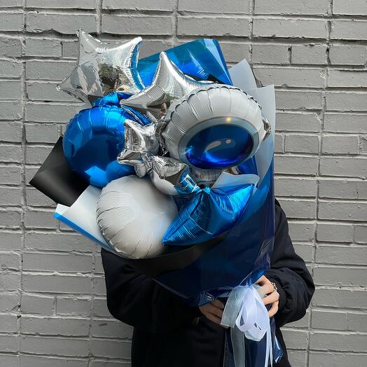 Bouquet with an Astronaut from balloons N101