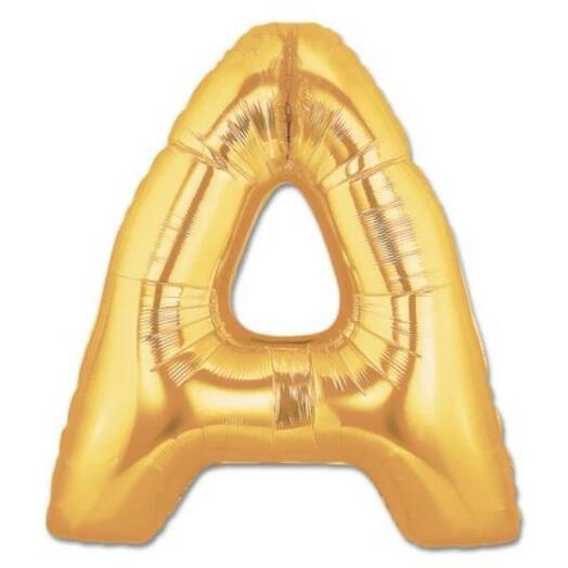 Letter A Golden Foil Balloon