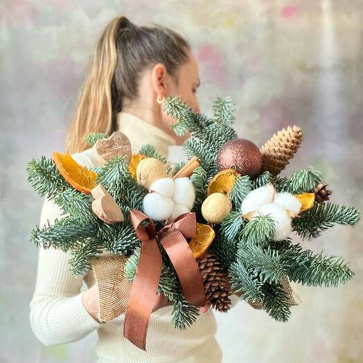 Новогодняя композиция «Скандинавия» размер S